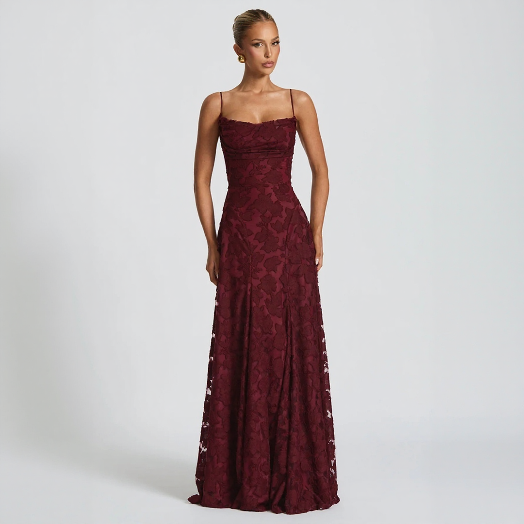 Floral Spaghetti Strap Maxi Dress