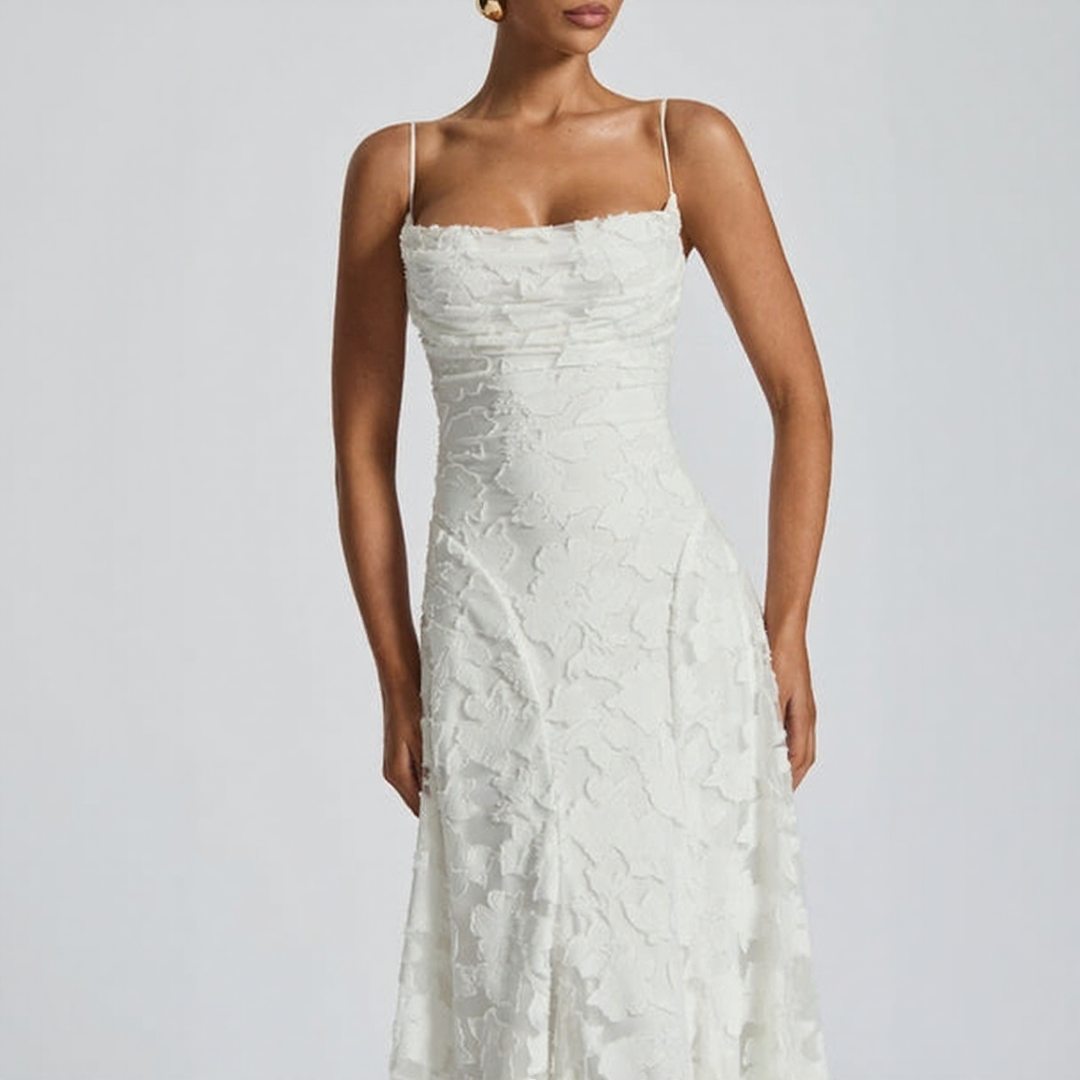 Floral Spaghetti Strap Maxi Dress